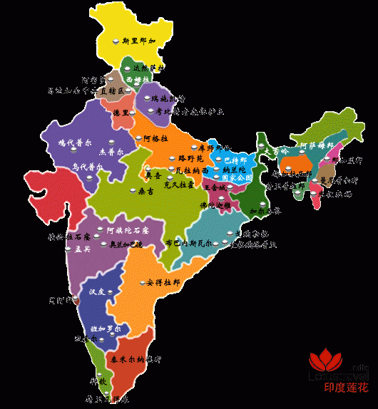 印度旅游攻略-印度各城市距离表一